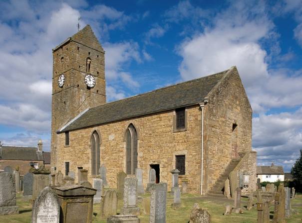 Image showing St Serf's Church and Dupplin Cross