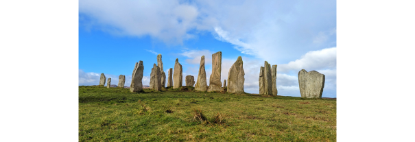 Image showing Calanais Visitor Centre and Standing Stones